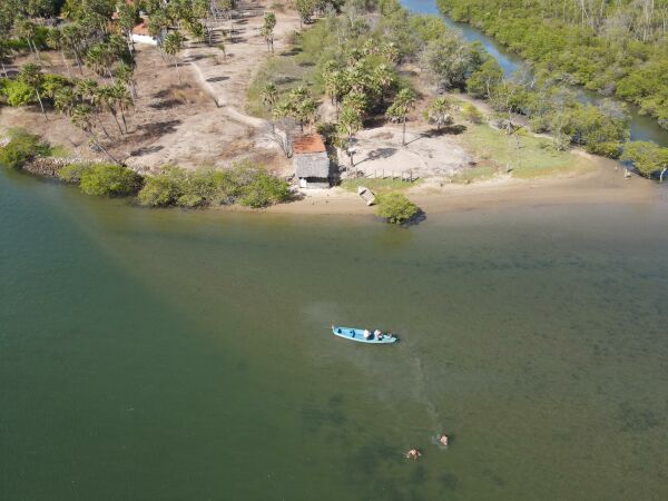 Imagem 2 de Ilha fluvial cercada pelo Rio Jaguaribe em Fortim